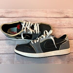 Jordan 1 Low OG EX Black Smoke Grey Mens Size 11 GUC